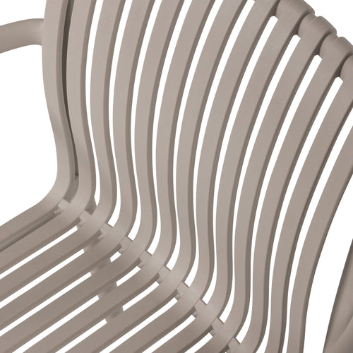 vtwonen tuinstoel Easy Going - Kunststof - Zand - Set van 2 - 84x56x57