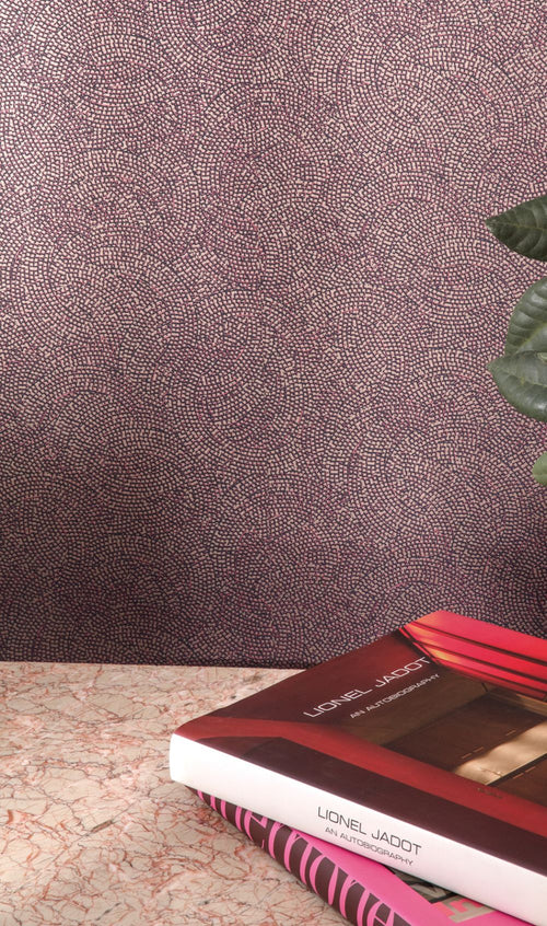 Masureel behang geometrische vormen paars - 53 cm x 10.05 m - 632237 - vtwonen shop