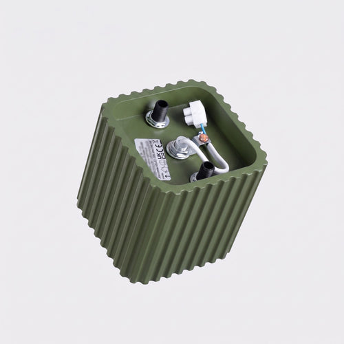 Sollux Lighting Plafondlamp RIFF 1 olijfgroen GU10 - 10x10x10cm
