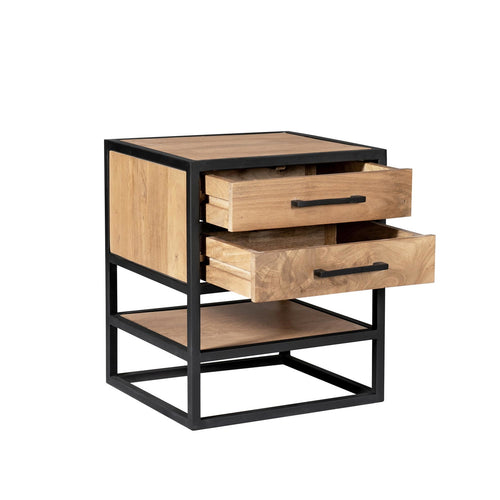 Starfurn Nachtkastje Dakota - Naturel Hout - 45x40x53cm