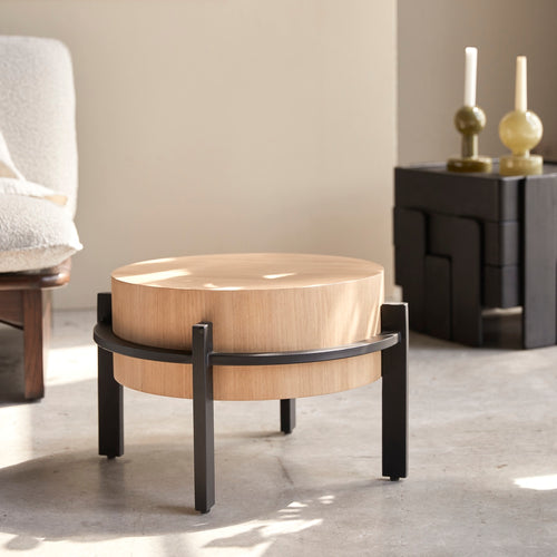 Tikamoon Teakhouten bijzettafel - Naturel - vtwonen shop