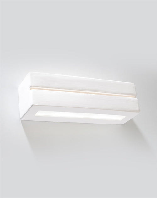 Sollux wandlamp Vega - 1 lichts - 9.5  x 9.5   cm - wit - vtwonen shop