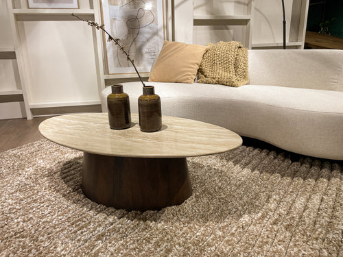 Livingfurn salontafel Valentino Oval - 120cm - mangohout