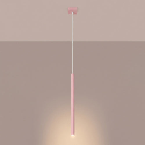 Sollux Lighting Hanglamp PASTELO 1 roze - 8x8x120cm