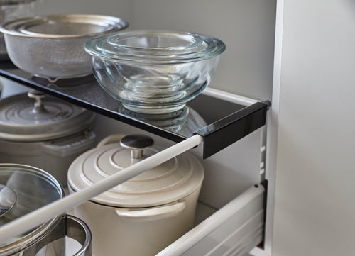 Yamazaki Uitschuifbare Lade Plank - Tower - Zwart - vtwonen shop