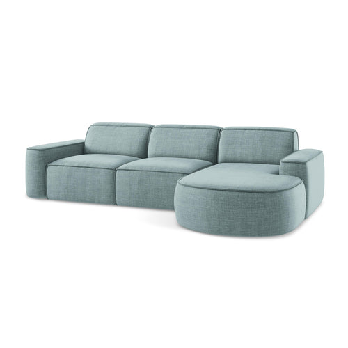 LaMiaSofa hoekbank rechts Melissa - textuurstof - jeans - 284x166x70