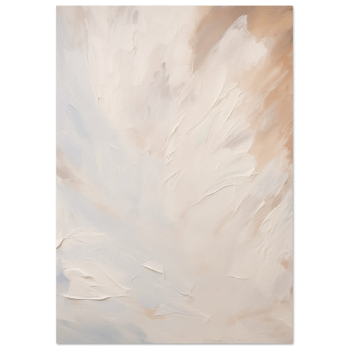 Artfulprints Poster Abstract - Skyfall 2   - 50x70 cm - Taupe