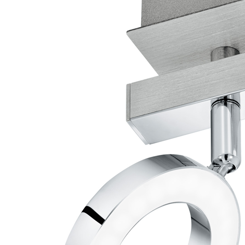 EGLO spot Cardillio 1 - 2 lichts - aluminium, chroom - gesatineerd