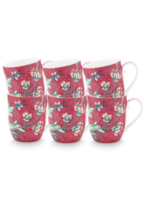 Pip Studio - Flower Festival Mokken - Servies set van 6 - 200ml
