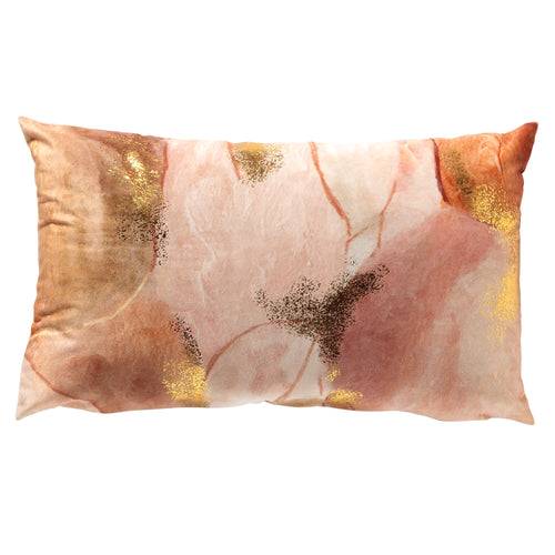 MAVIS - sierkussen 30x50 cm - abstract motief - Muted Clay - multicolour