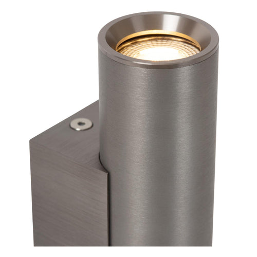 Lucide wandspot DUPLA - 2xGU10 (MR11) - Grijs ijzer