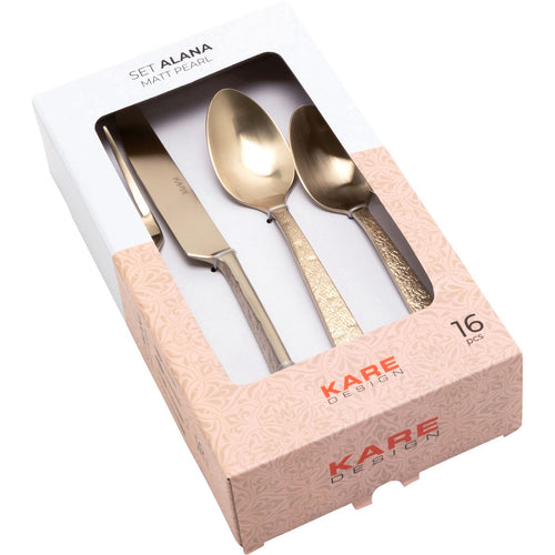 Kare Design Bestek Alana goud (16-part)