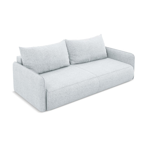 LaMiaSofa 3-zits slaapbank Palermo - chenille stof - lichtblauw - 216x105x86