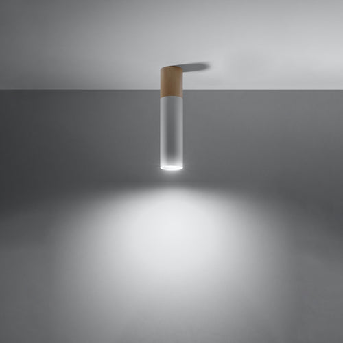Sollux Lighting Plafondlamp PABLO wit - 6x6x30cm