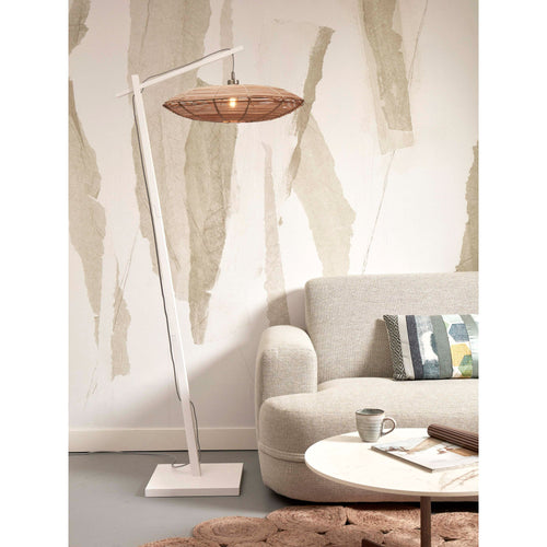 GOOD&MOJO vloerlamp Tanami - bruin - Ø25cm