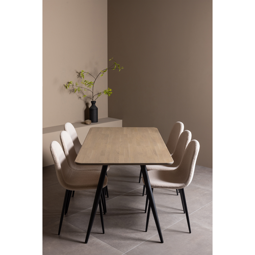 WOOOD 2-standen poot conisch 1 stuks Tablo - Metaal - Zwart - 72x79x10 - vtwonen shop