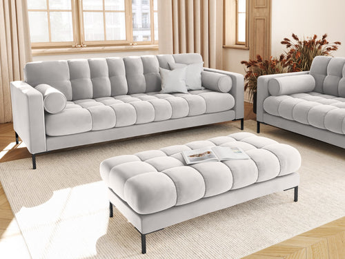 Cosmopolitan Design Bank Bali 3-zits, flueel, geld - 96x177x75cm
