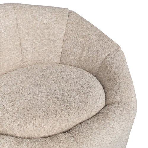 Giga Meubel Fauteuil Florine - Bouclé - Beige - vtwonen shop