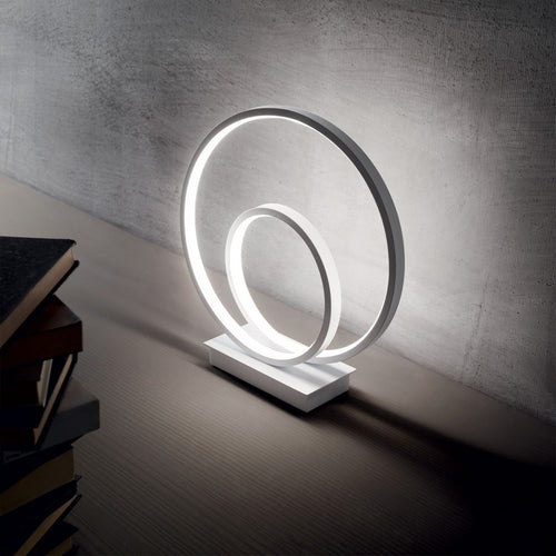 LED Decoratieve Swirl Geïntegreerde LED Tafellamp Wit, 3000K