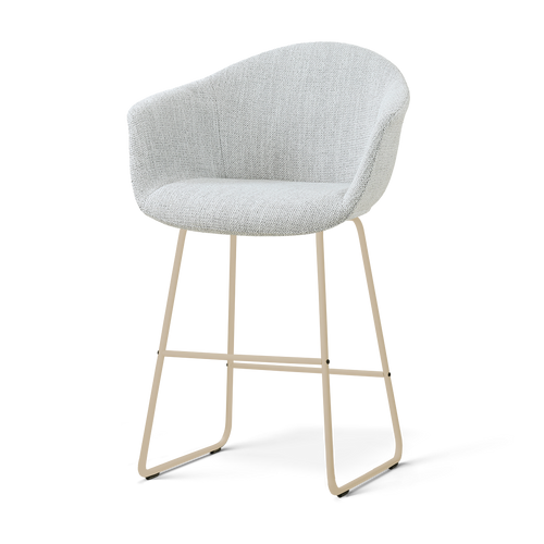 Nolon Nino-Otis barkruk grijs melange - beige onderstel - 65 cm