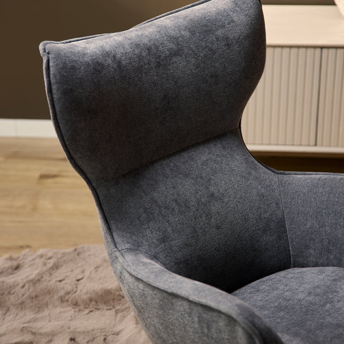 Starfurn  fauteuil Julia - grijs - 78x76x102cm