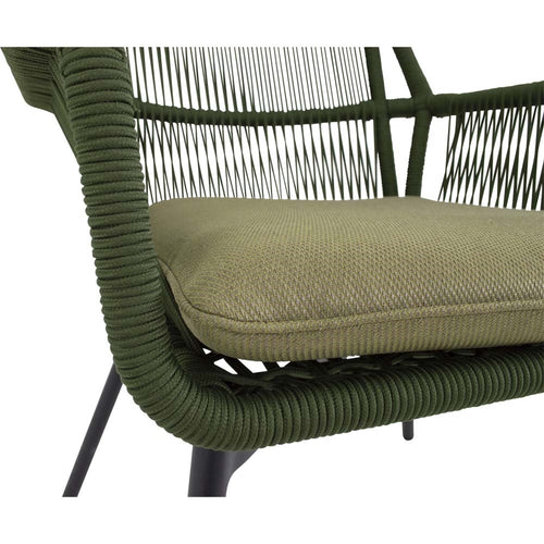 Lesli Living bistrostoel Silas - groen - 64x69x92cm - set van 4