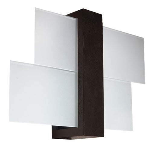 Sollux Lighting Wandlamp FENIKS 1 wengé - 43x12x30cm