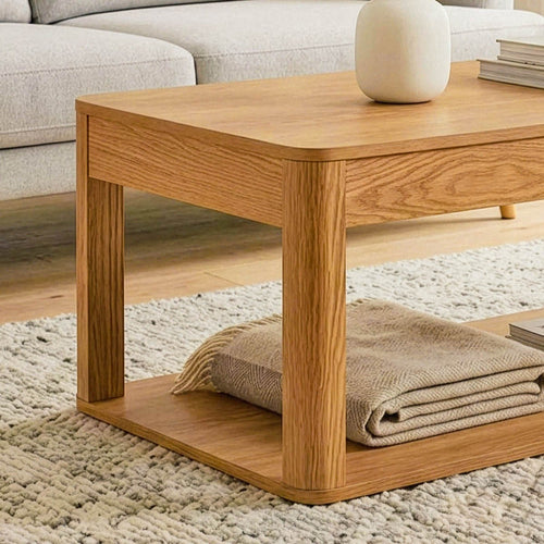 Calicosy - Salontafel CELIA - licht hout 90x50x40 cm