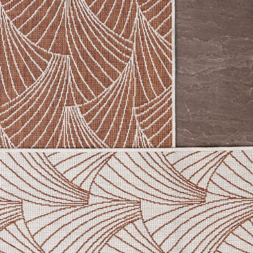 Interieur05 Buitenkleed Deco roest/wit dubbelzijdig - 240 x 340 cm - vtwonen shop