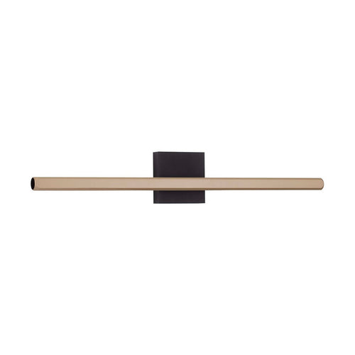 Nova Luce LIOS Geïntegreerde LED-wandlamp in champagnegoud, matzwart, 8W 268lm, IP54, 3000K