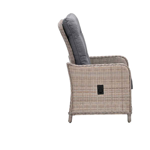Milwaukee verstelbare fauteuil - vintage willow -mystic grey