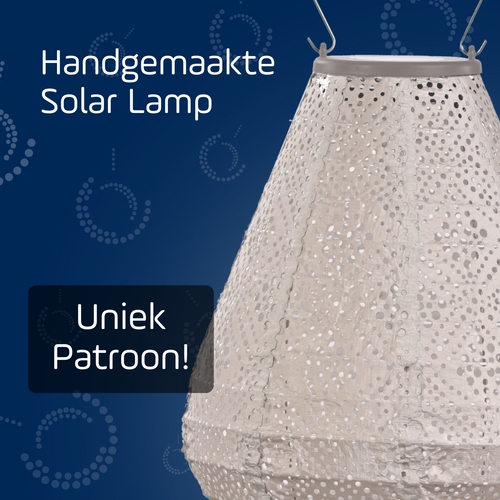 Lumiz solar lampion - topaze tulip - 20 cm - licht taupe