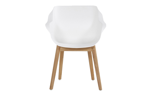 Hartman Tuinstoel Sophie - Wit/Naturel - Set Van 2