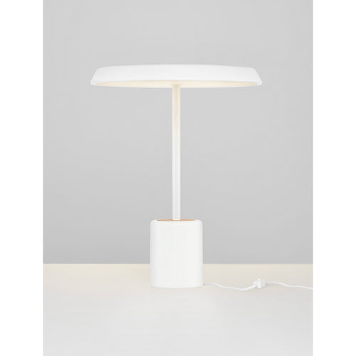 Nova Luce OPHELIA Geïntegreerde LED-tafellamp mat wit/fineer LED 17W 1156lm 3000K