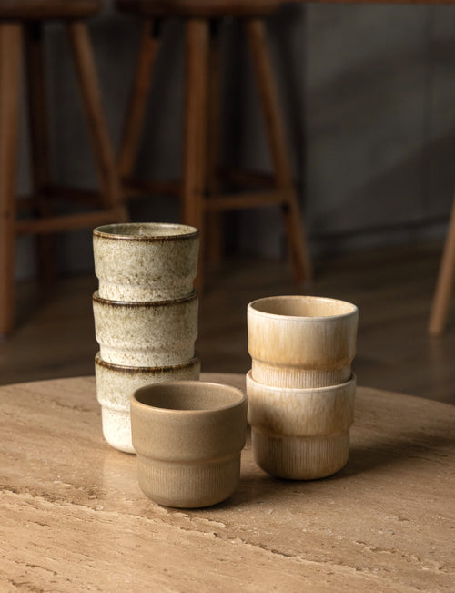 Mimo Homeware koffiekopje Coral Clay - 230 ml - set van 2