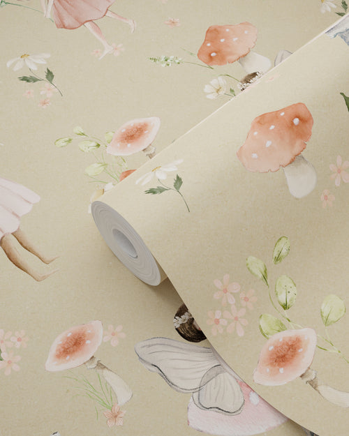 ESTAhome behang elfjes roze en groen - 50 x 900 cm - 131340 - vtwonen shop