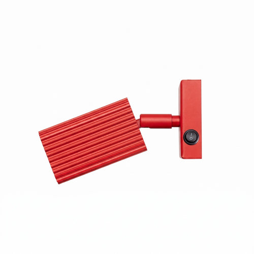 Sollux Lighting Wandlamp RAYO rood met schakelaar - 8x16x16cm