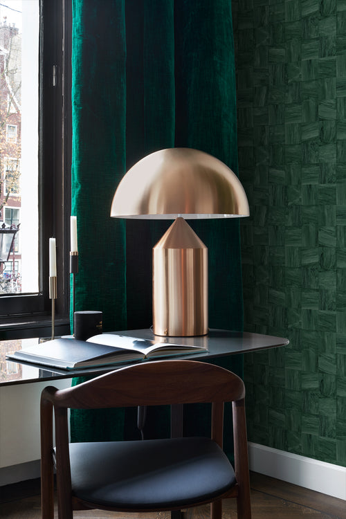 Origin Wallcoverings behang sloophout motief donkergroen - 50 x 900 cm - 347934 - vtwonen shop