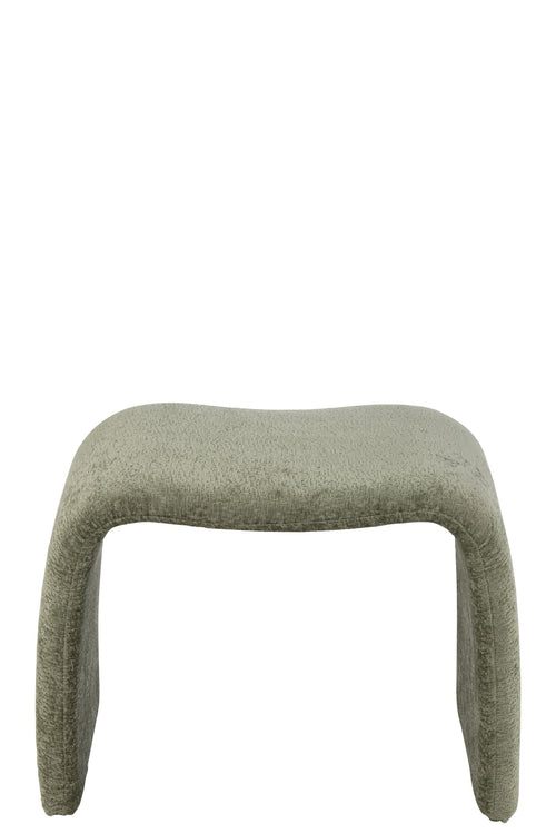J-Line kruk N shape - textiel - muntgroen