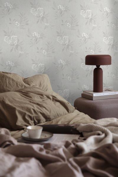 Borastapeter behang bloemen grijs - 53 cm x 10.05 m - 660537 - vtwonen shop