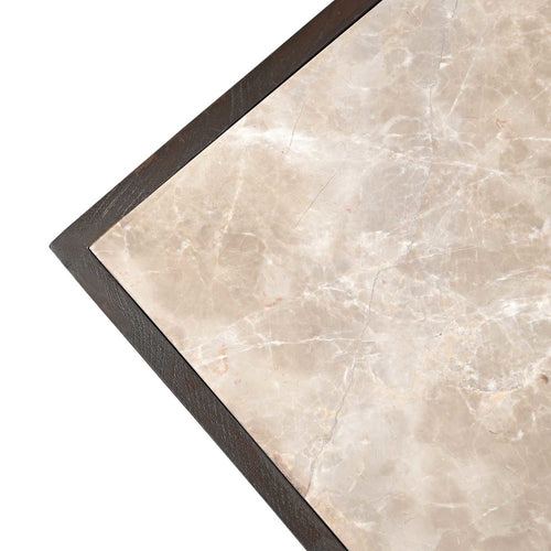 Starfurn Salontafel Moos - Vierkant Hout/Marmer - 80x80x40cm