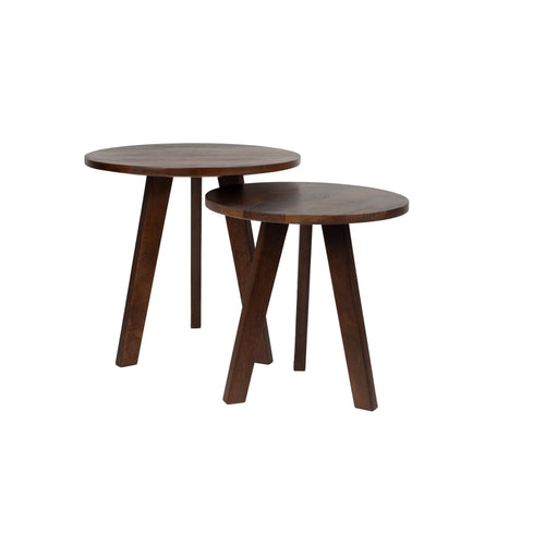 Housecraft Living Karlijn Bijzettafel Naturel Set Van 2
