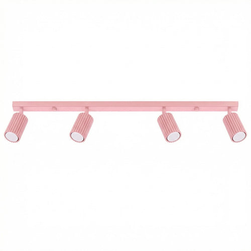 Sollux Lighting Plafondlamp KARBON 4L roze - 81x6,5x16,5cm