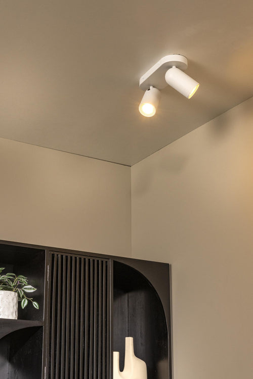 Lucide plafondspot PUNCH - 2xGU10 - Wit