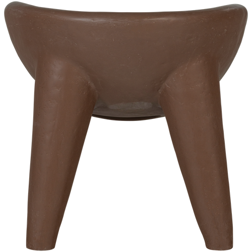 WOOOD loungestoel Orio - Polymeer - Rood/Bruin - 58x62x62