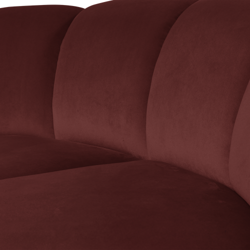 WOOOD hoekelement Mojo - Velvet - Kastanjebruin - 74x110x110