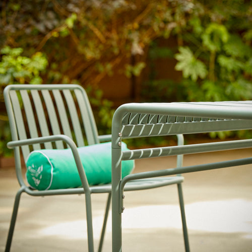 Tikamoon Metalen leunstoel in groen - Groen