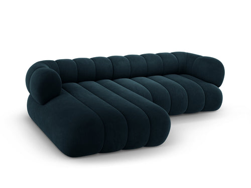 Cosmopolitan Design linker hoekbank Koge 5-zits, flueel diepe olie - 165x270x70cm