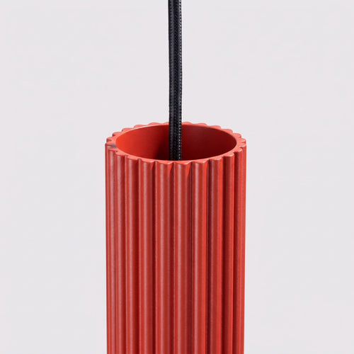 Sollux Lighting Hanglamp KARBON 1 rood - 8x8x118cm
