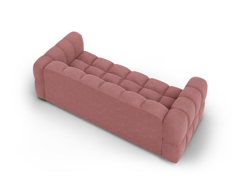 Cosmopolitan Design Modulaire bank Sky 4-zits, flueel, zalm - 102x244x70cm